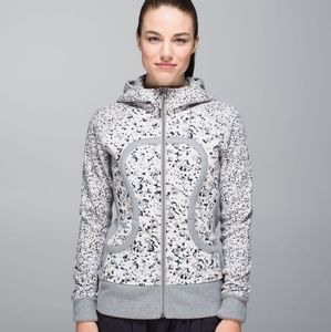 Lululemon Scuba Hoodie II Not So Petite Fleur Silver Spoon